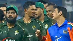 ভারতকে হারিয়ে ওয়ার্ল্ড চ্যাম্পিয়নশিপ অব লিজেন্ডসে বাংলাদেশের প্রথম জয় ছবিতে ভারতকে হারিয়ে ওয়ার্ল্ড চ্যাম্পিয়নশিপ অব লিজেন্ডসে বাংলাদেশের প্রথম জয় সংক্রান্ত দৃশ্য
