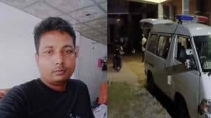 দুর্গাপূজার ছুটিতে বাড়ি ফেরার পথে পুলিশ সদস্য নিহত ছবিতে দুর্গাপূজার ছুটিতে বাড়ি ফেরার পথে পুলিশ সদস্য নিহত সংক্রান্ত দৃশ্য