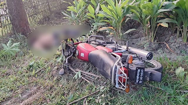 হলুদের ক্ষেতে রক্তাক্ত মরদেহ, পাশে পড়ে ছিল মোটরসাইকেল হলুদের ক্ষেতে রক্তাক্ত মরদেহ, পাশে পড়ে ছিল মোটরসাইকেল