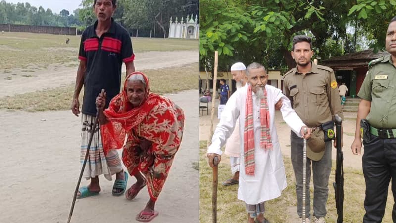 অন্যের কাঁধে ভর করে ভোটকেন্দ্রে জসিম-অমেলা অন্যের কাঁধে ভর করে ভোটকেন্দ্রে জসিম-অমেলা