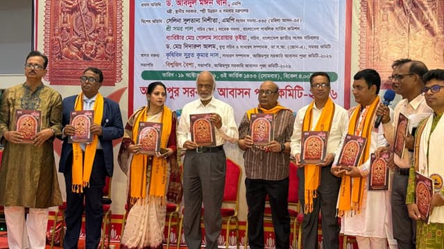 দুর্গাপূজার শিক্ষা হোক সত্য প্রতিষ্ঠা ও অন্যায় দূর করার প্রেরণা: এলজিআরডি মন্ত্রী দুর্গাপূজার শিক্ষা হোক সত্য প্রতিষ্ঠা ও অন্যায় দূর করার প্রেরণা: এলজিআরডি মন্ত্রী